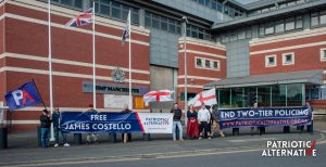 Free James Costello Protest – Mark Collett and Laura Towler